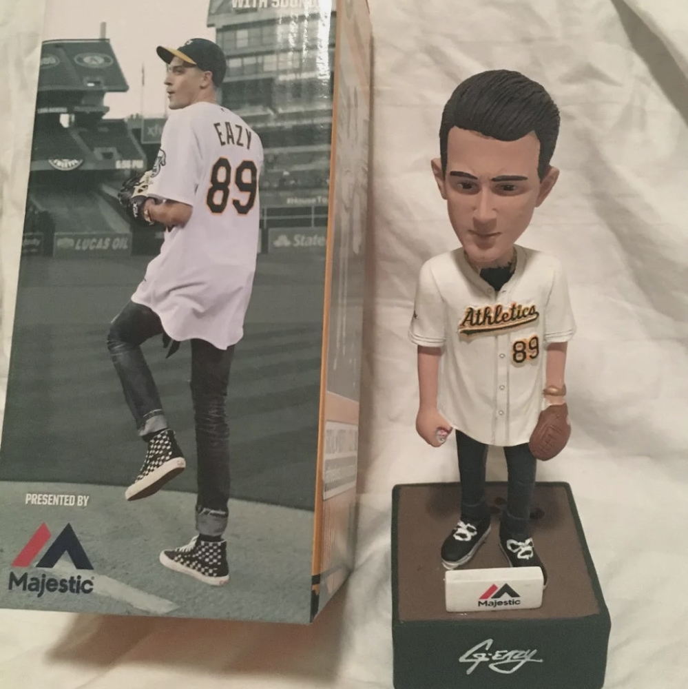 Oakland Athletics G-Eazy bobble head with sound